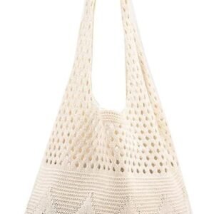 Bolso Bandolera De Hombro Crochet Cremallera