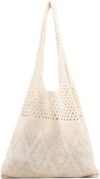 Bolso Bandolera De Hombro Crochet Cremallera